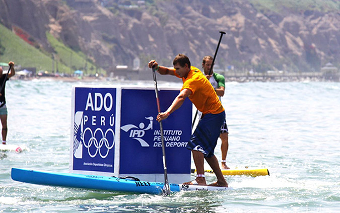 2012 ISA World SUP Long Distance Race Gold Medalist, Jamie Mitchel will face tough competition in the SUP Distance and Technical races this year. Photo: ISA/Marotta
