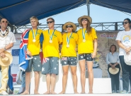 Team Australia Relay Gold Medalist. Credit: ISA/Rommel Gonzales