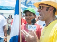 NIC - Ana Venegas and ISA President Fernando Aguerre. Credit: ISA/Rommel Gonzales