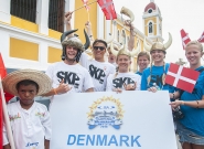 Team Denmark at the Parade Of Nations. Credit: ISA/Rommel Gonzales