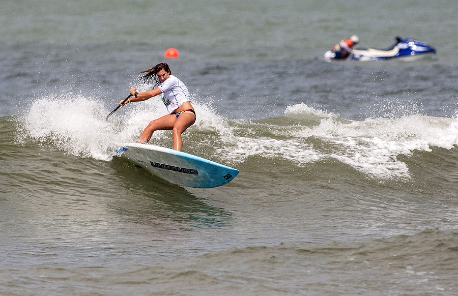 South Africa’s Tarryn Kyte dropped to the Repechage Round today in a tough heat, but is determined to make her country proud and win a medal. Photo: ISA/Rommel Gonzales