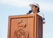 Tourism Minister Mayra Salinas. Credit: ISA/Rommel Gonzales