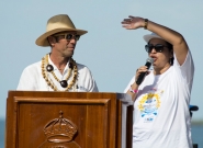 ISA President Fernando Aguerre and Tourism Minister Mayra Salinas. Credit: ISA/Michael Tweddle