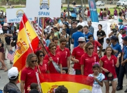 Team Spain at the Parade Of Nations. Credit: ISA/Michael Tweddle