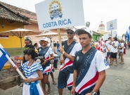 Team Costa Rica at the Parade of Nations. Credit: ISA/Rommel Gonzales