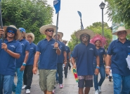 Team Nicaragua at the Parade of Nations. Credit: ISA/Rommel Gonzales