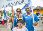 Team El Salvador at the Parade Of Nations. Credit: ISA/Rommel Gonzales