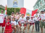 Team Peru at the Parade Of Nations. Credit: ISA/Rommel Gonzales