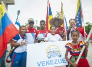 Team Venezuela at the Parade Of Nations. Credit: ISA/Rommel Gonzales